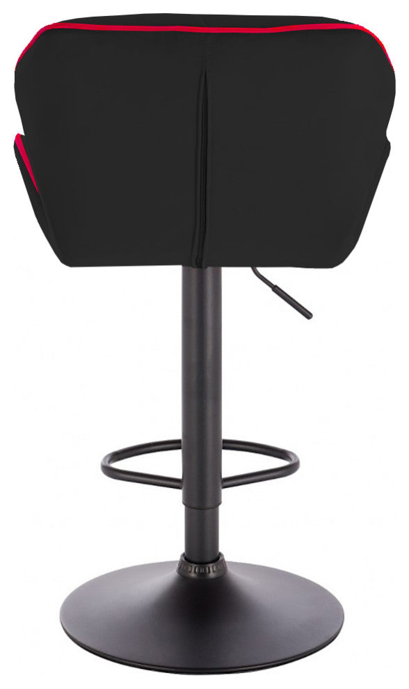 Modern Home Luxe Spyder Contemporary Adjustable Suede Barstool - Modern Comfort