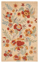 Safavieh Blossom Blm915B Floral Rug, Beige/Multi, 6'0"x6'0" Square