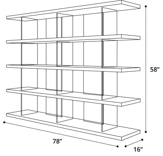 Beekman Bookcase, Smoked Oak