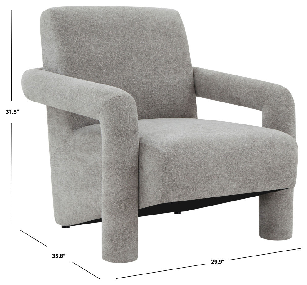 Safavieh Couture Faylin Boucle Accent Chair, Grey