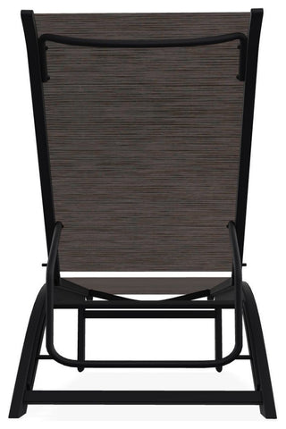 Kendall Sling Stackable Outdoor Chaise Lounge, James/Black
