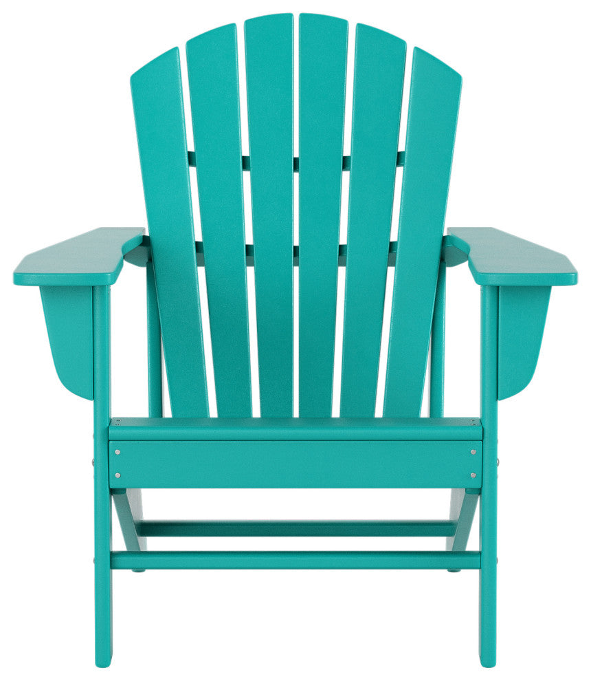 WestinTrends 2PC Outdoor Patio Adirondack Chair Set, Fire Pit Chairs, Turquoise