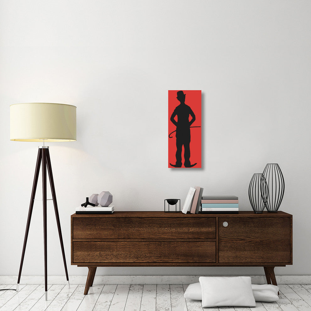 "Charlie Chaplin - Stock Silhouette" Canvas by Hollywood Photo Archive, 13x30"
