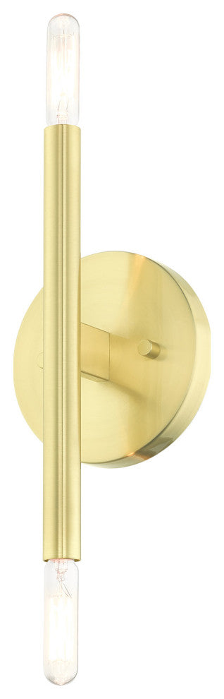 Satin Brass Mid Century Modern, Urban, Scandinavian, Minimal Sconce