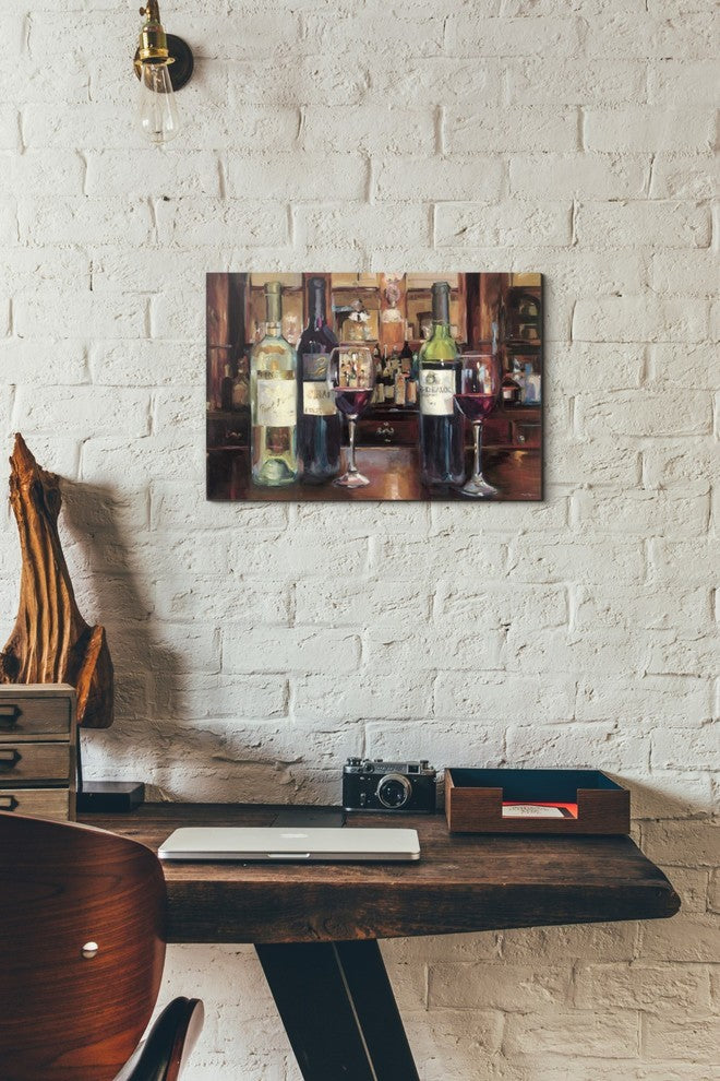 "A Reflection of Wine" Giclee Canvas Wall Art, 12"x18"