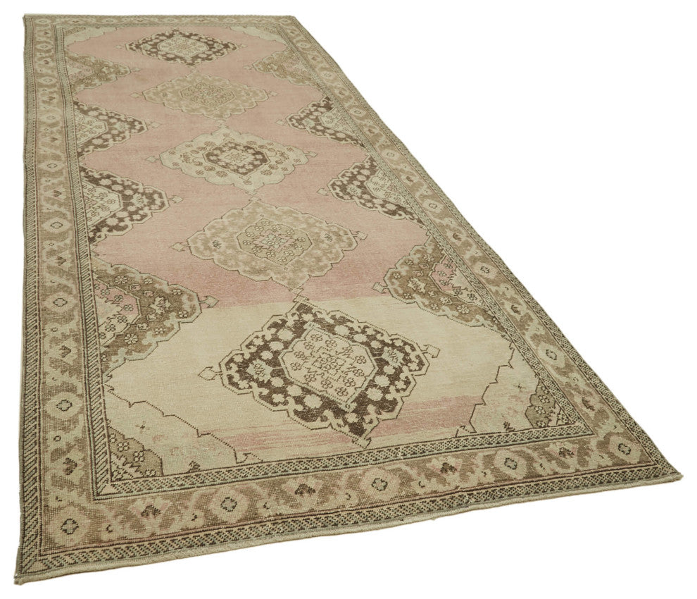 Rug N Carpet - Handmade Oriental 4' 9" x 12' 10" Tribal Runner Rug