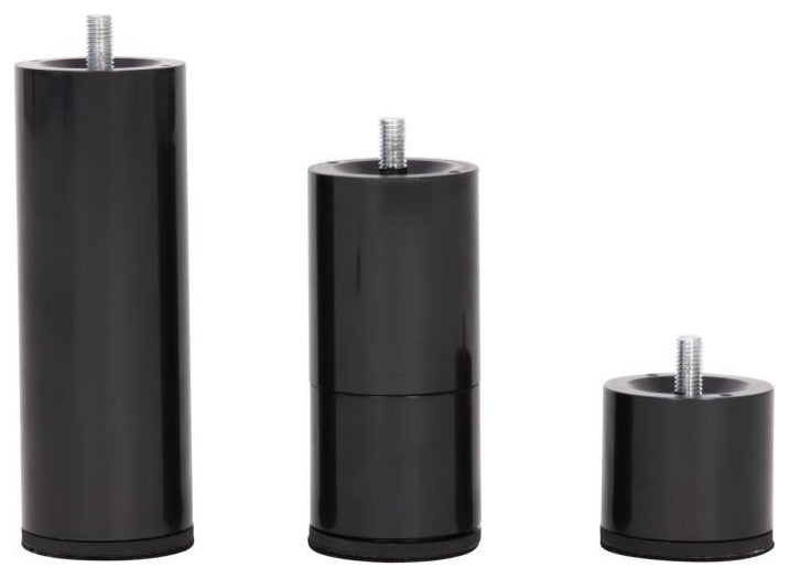 Selene Adjustable Upholstered Bed Base with Wireless Remote, Black, Split King