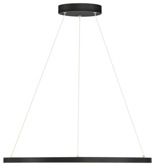 Access Lighting 52068LEDD/ACR Anello 24"W LED Ring Chandelier - Matte Black