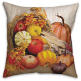 Harvest Painterly 18"x18" Throw Pillow