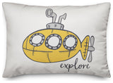 Yellow Submarine 14x20 Spun Poly Pillow
