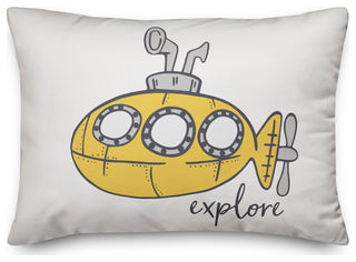 Yellow Submarine 14x20 Spun Poly Pillow