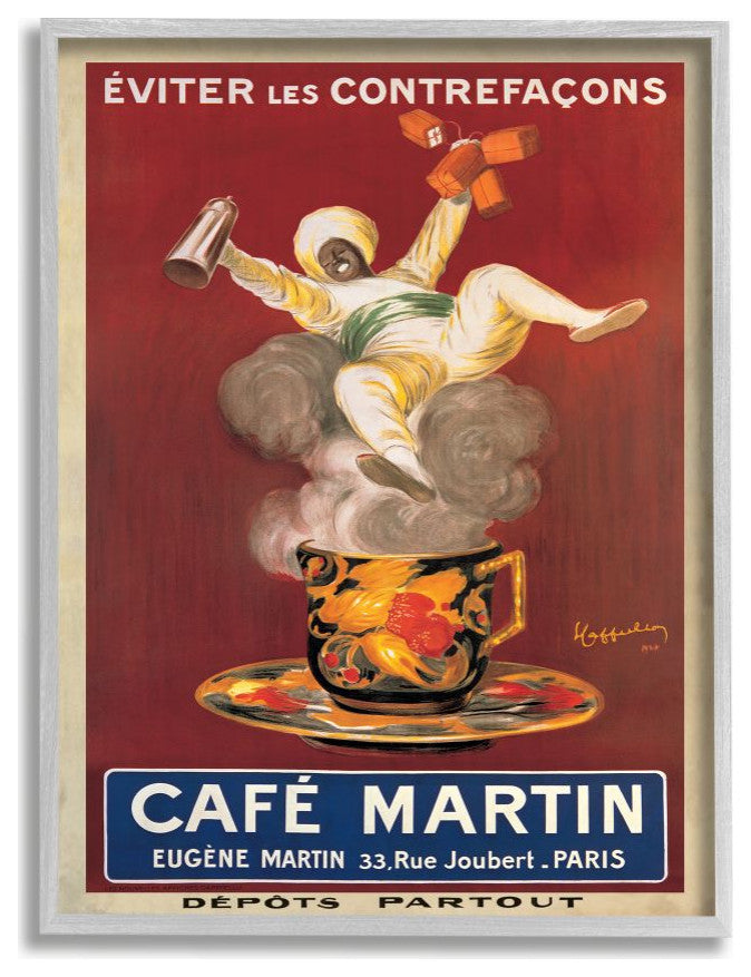 Cafe Martin Vintage Poster Design, 16"x20"