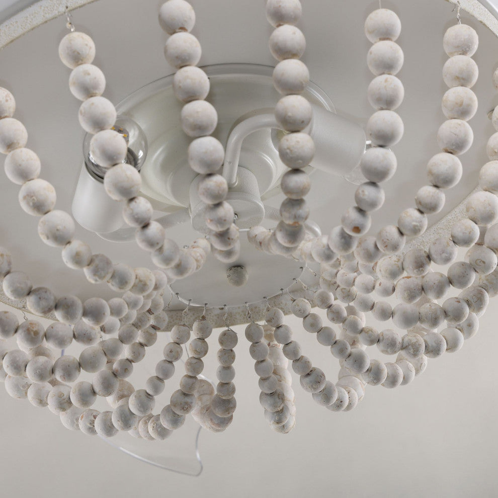 42-in Modern White Ceiling Fan with Retractable Blades