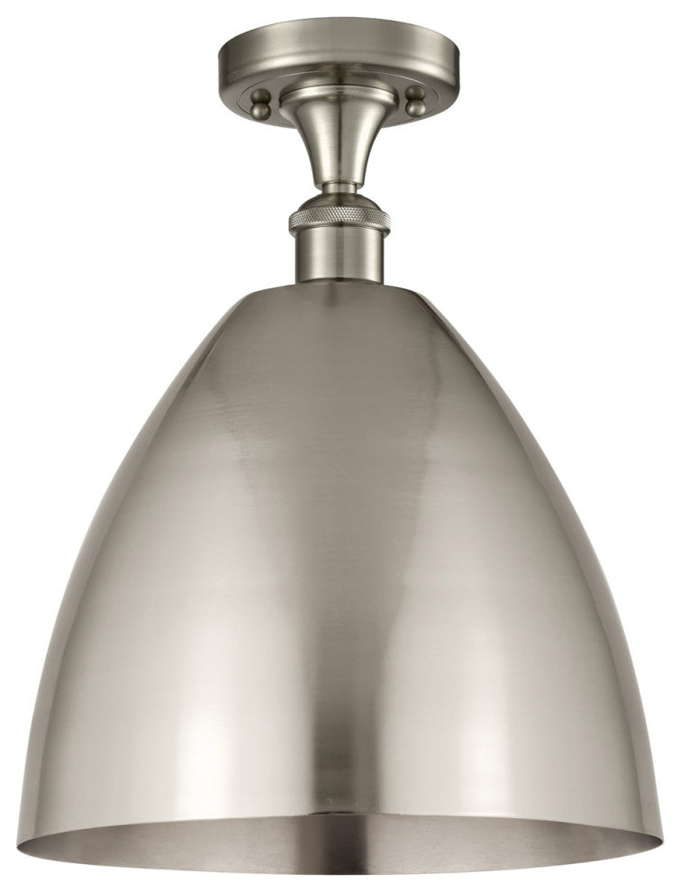 Innovations Lighting 516-1C-SN-MBD-12-SN 1 Light 12" Semi-Flush Mount