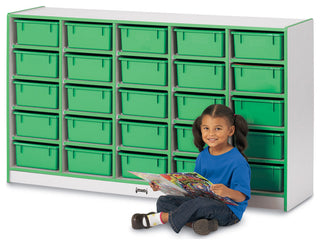 Rainbow Accents 25 Tub Mobile Storage - without Tubs - Blue
