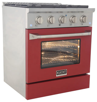 KUCHT Pro-Style 30" 4.2 cu. ft. Range, Red, Natural Gas