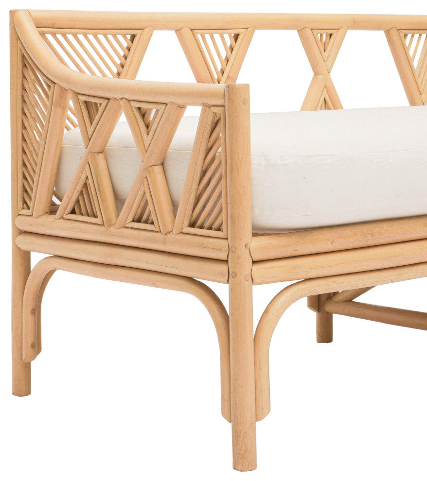 Jayla Natural Rattan Bench
