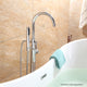 Luxier FTF01 Single-Handle Tub Filler Faucet with Hand Shower, Chrome