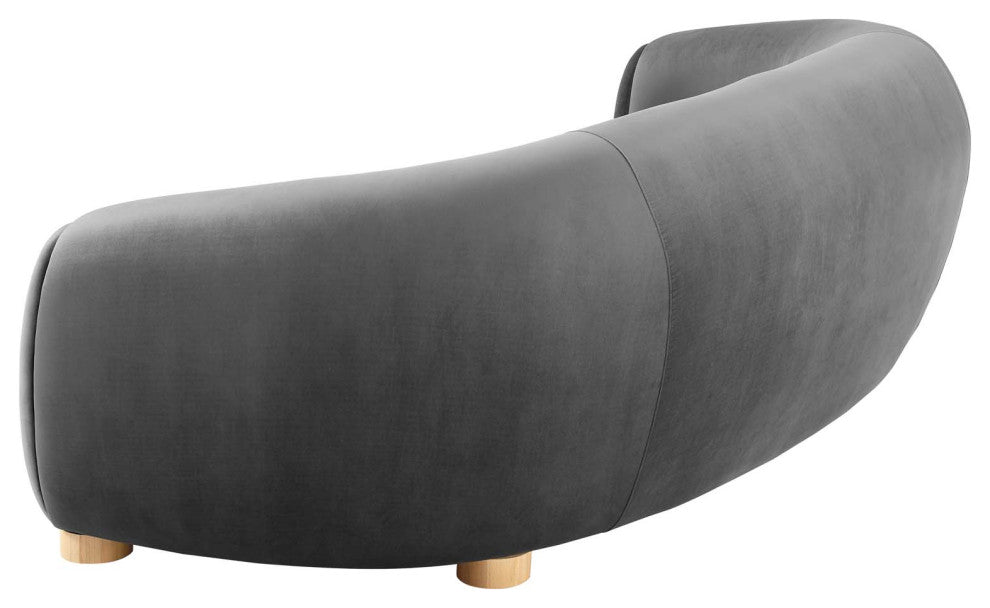 Sofa, Velvet, Dark Gray, Modern, Living Lounge Room Hotel Lobby Hospitality