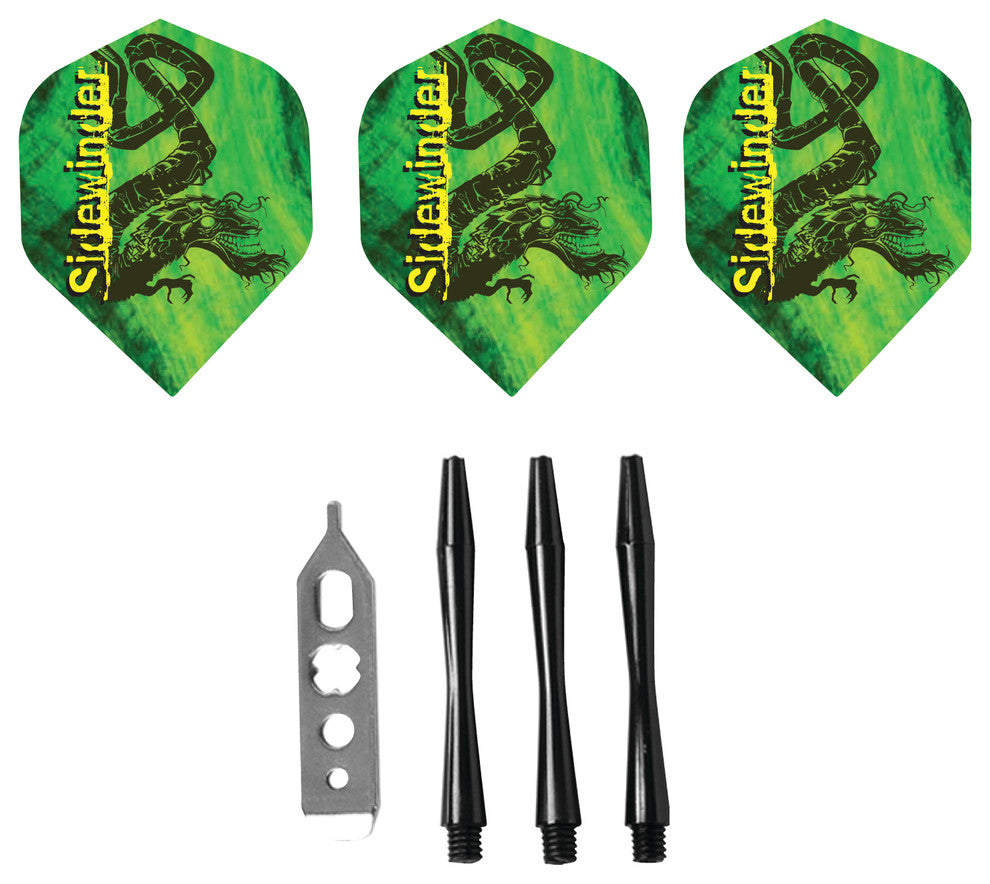 Sidewinder Tungsten Steel Tip Darts, 2, 1 Grams