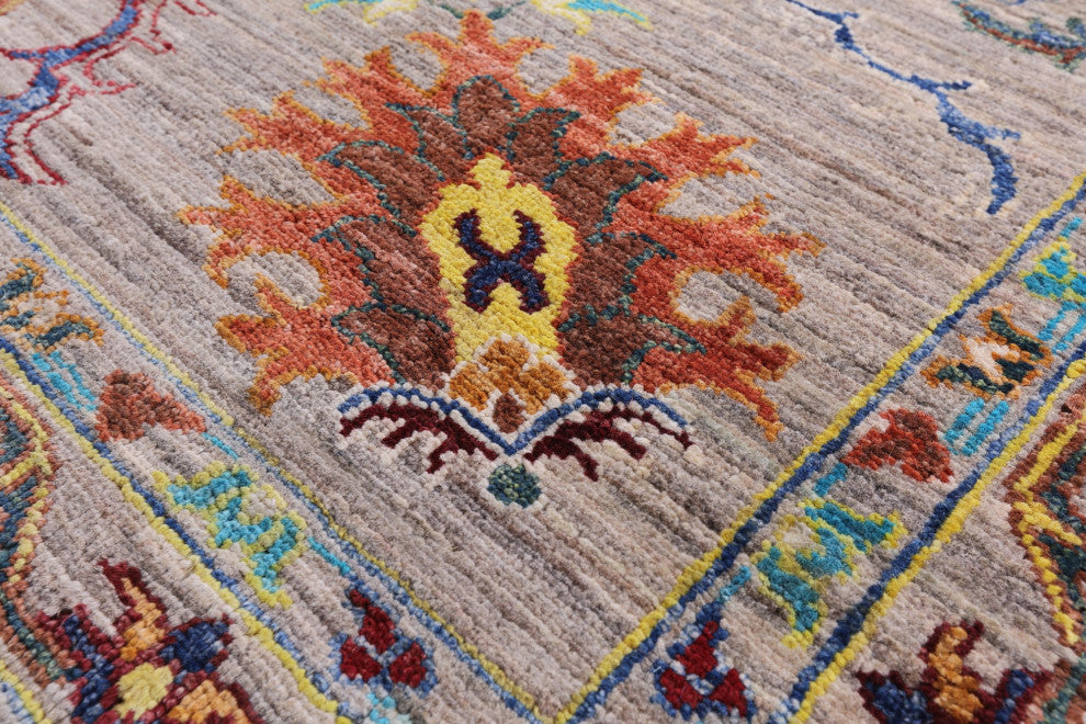 Handmade Persian Tabriz Wool Rug 6' 6" X 9' 8" Q9650