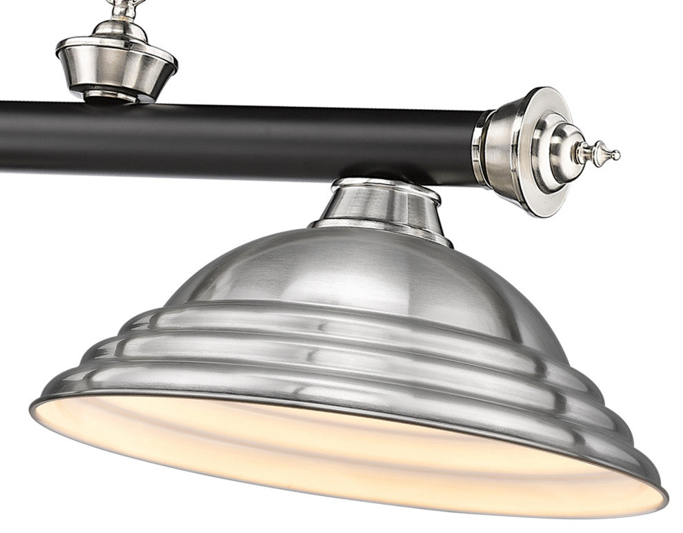 Zlite 2306-3MB-BN-SBN 3-Light Billiard, Brushed Nickel