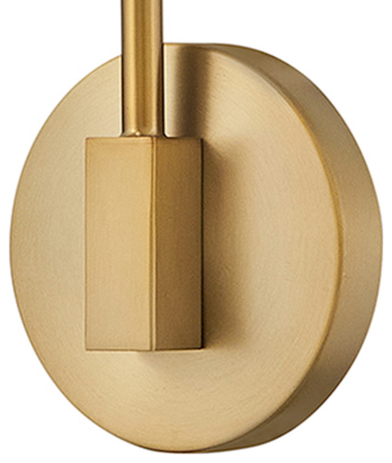 Hinkley Altman Medium Single Light Sconce, Lacquered Brass