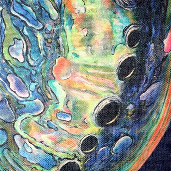 Tracy Upton Shoal Cape Abalone Solitaire Throw Pillow, 20"x20"