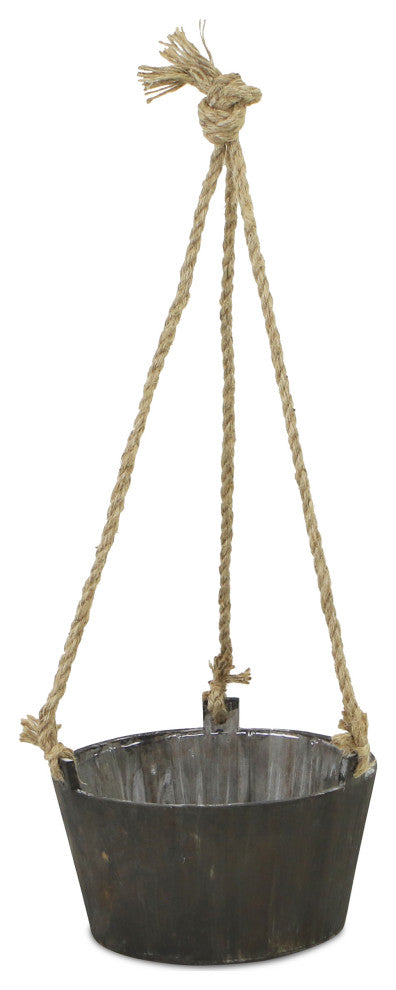 Vermont Wooden Planter With Rope