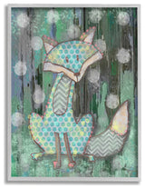 Stupell Industries Distressed Woodland Fox, 16 x 20