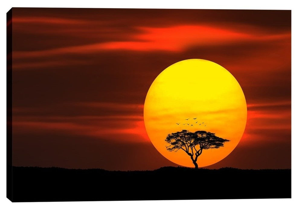 Epic Graffiti "Circle of Life" Giclee Canvas Wall Art, 40"x60"