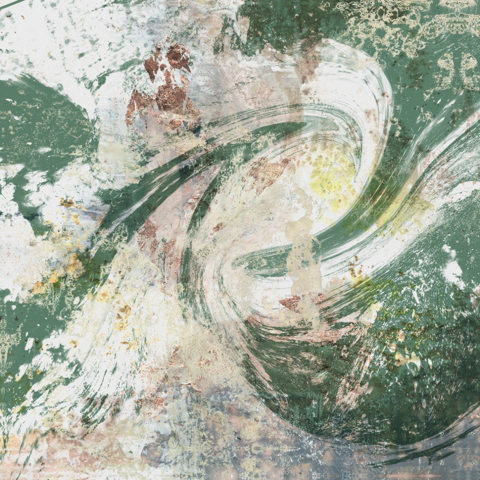 "Emerald Aerial" Fine Art Giant Canvas Print, 54"x54"