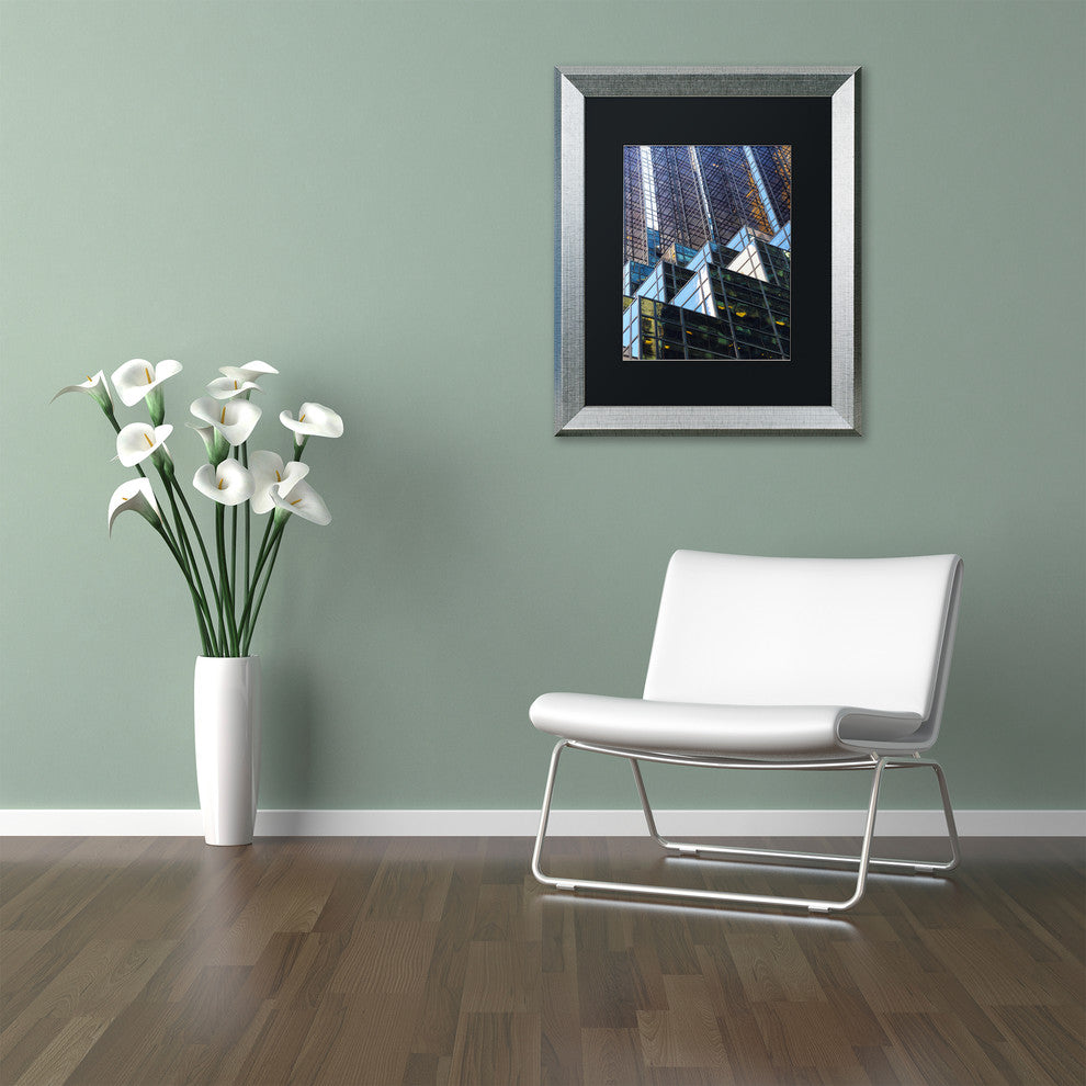 CATeyes 'Trump Tower' Matted Framed Art, Silver Frame, Black Mat, 16x20