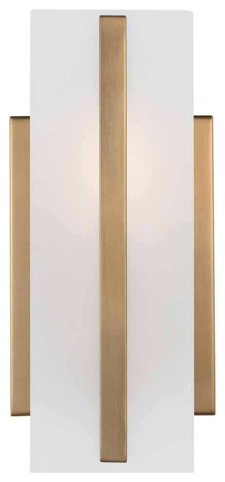 Dex One Light Wall / Bath Sconce, Satin Brass