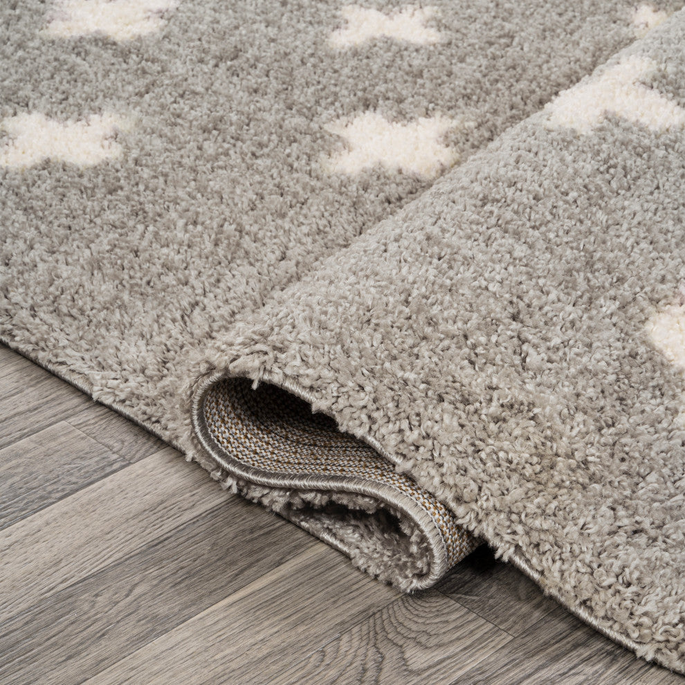 Cristo Berber Geometric Shag Area Rug