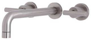 KS8028CML Two-Handle Wall Mount Tub Faucet, Brushed Nickel