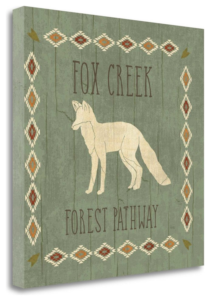 "Lodge Resort IV On Wood" By Veronique Charron, Giclee on Gallery Wrap Canvas