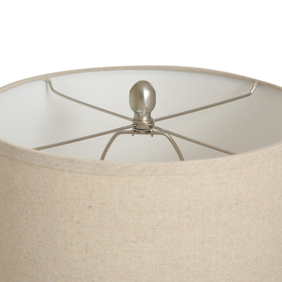 Anastasia Table Lamp Beige Body, Off White Finish