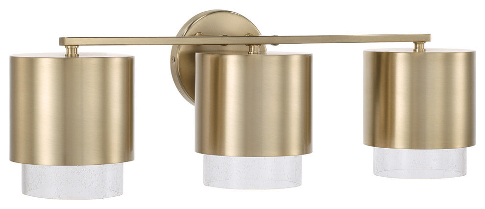 Capital Lighting 153031-549 Weller 3 Light 24"W Vanity Light - Matte Brass