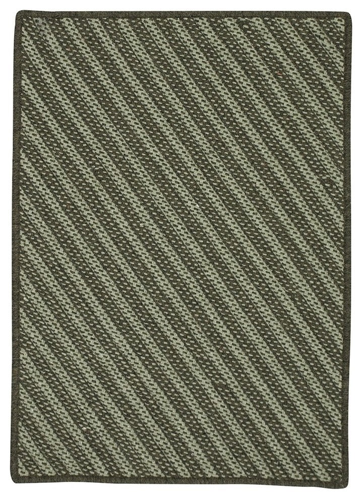 Blue Hill BI61 Moss Green Contemporary Area Rug, Rectangular 12'x15'