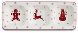 Euro Ceramica Winterfest 3 Part Divided Dish