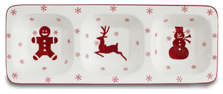 Euro Ceramica Winterfest 3 Part Divided Dish