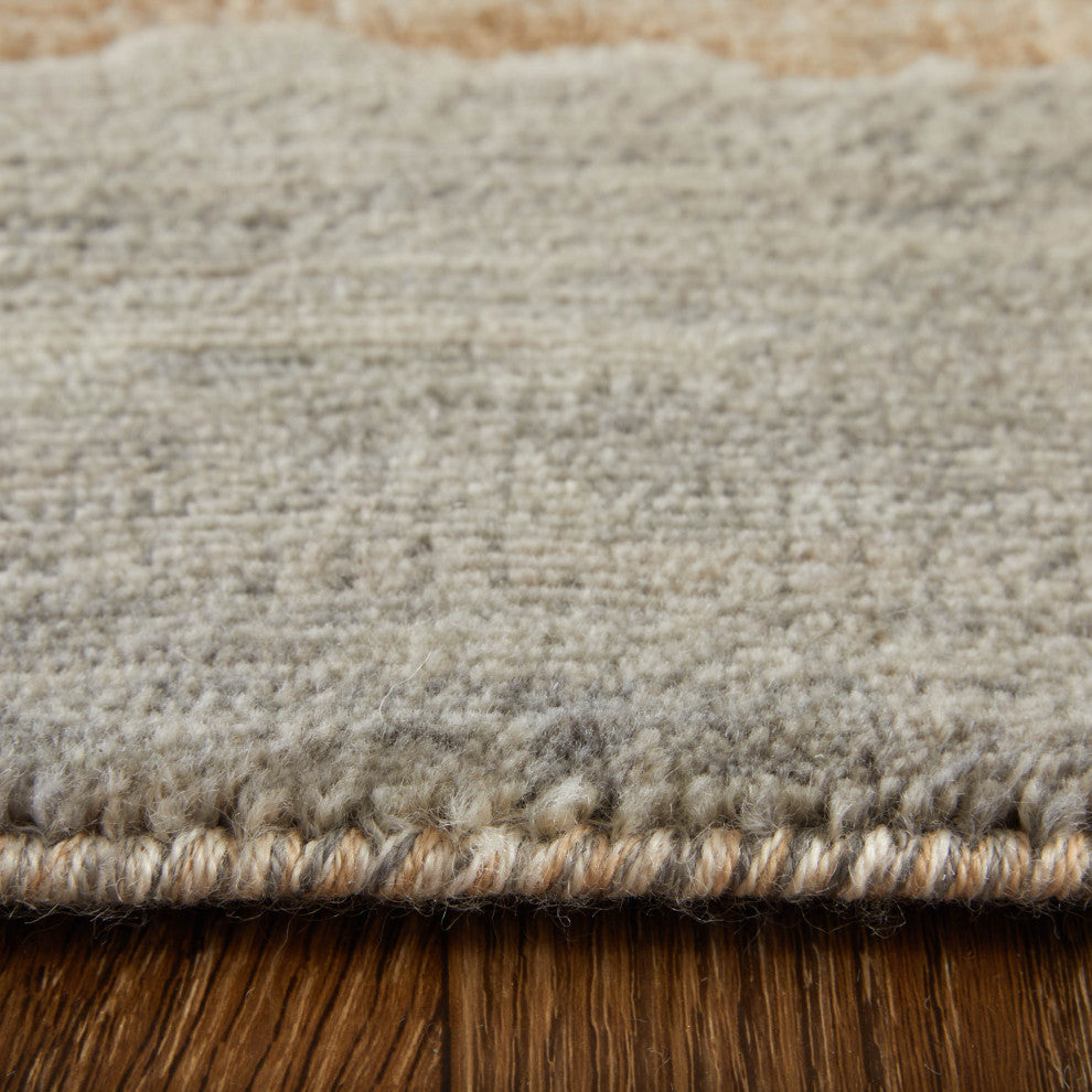 Jaxson 39PXF Modern/Industrial/Bohemian & Eclectic Area Rug, Tan/Brown, 5'x7'6"