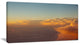 "Solotful Sunset in Sky Cloudscape" Seascape Art Canvas, 32"x16"