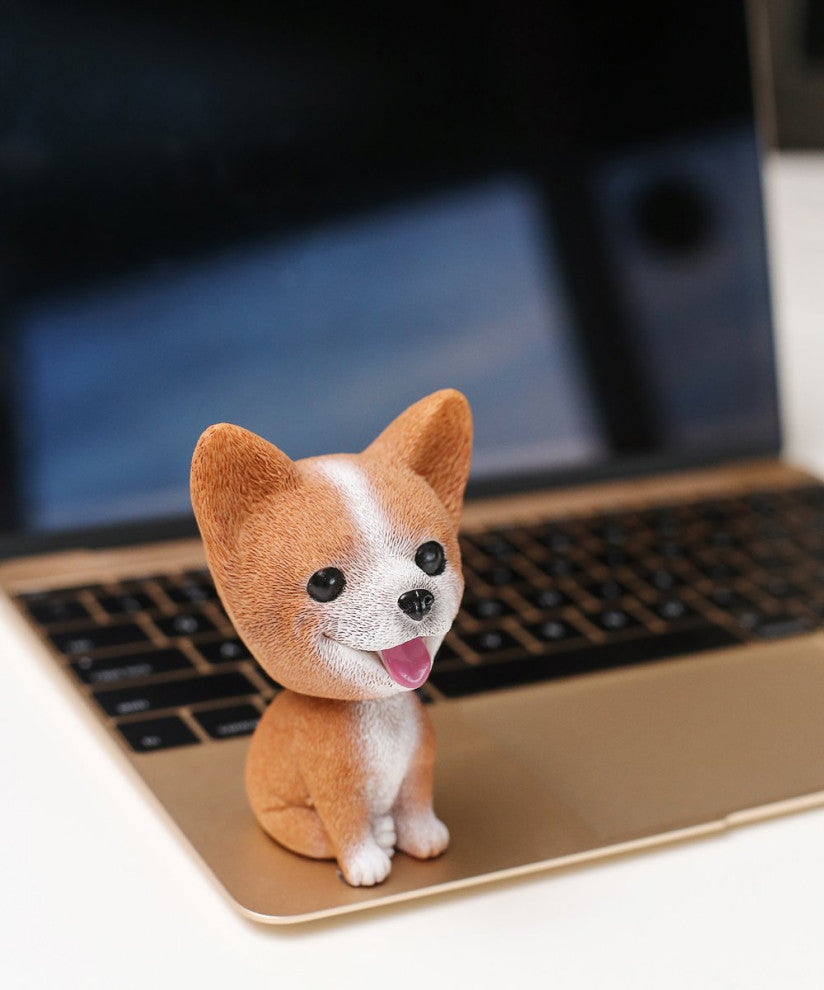 Nodding Corgi Car Decoration