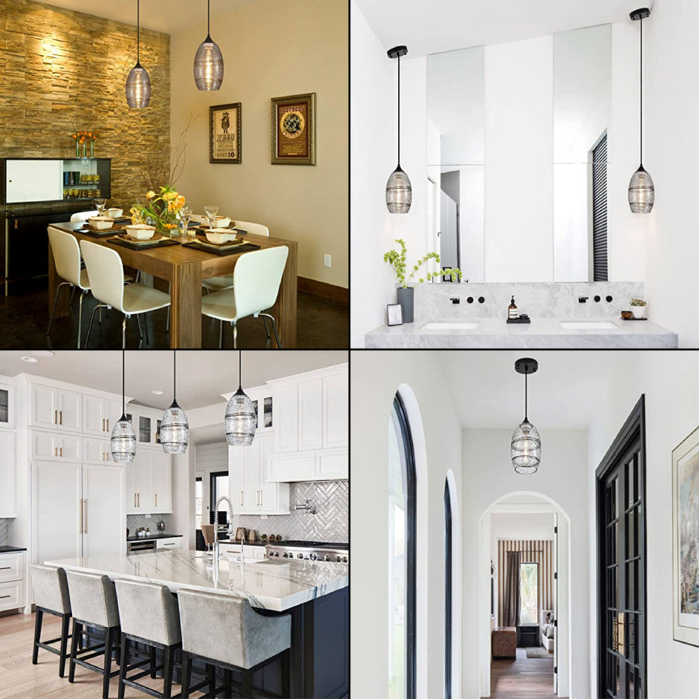 Grey smoke island fixtures hanging 1Light sloped Modern mini pendant lights