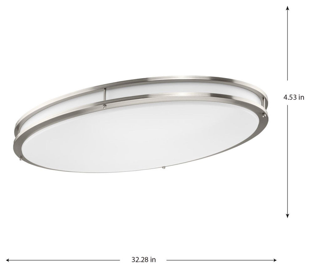 Abide 5-CCT LED Brushed Nickel 32.28" XL Flush Mount Light