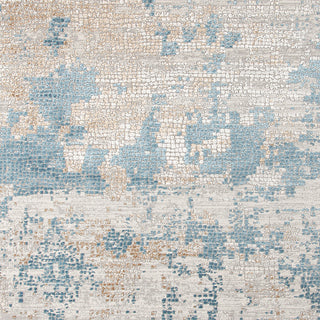 Haleena Stovall Light Blue Polyester Blend Area Rug, 7'6"x9'6"