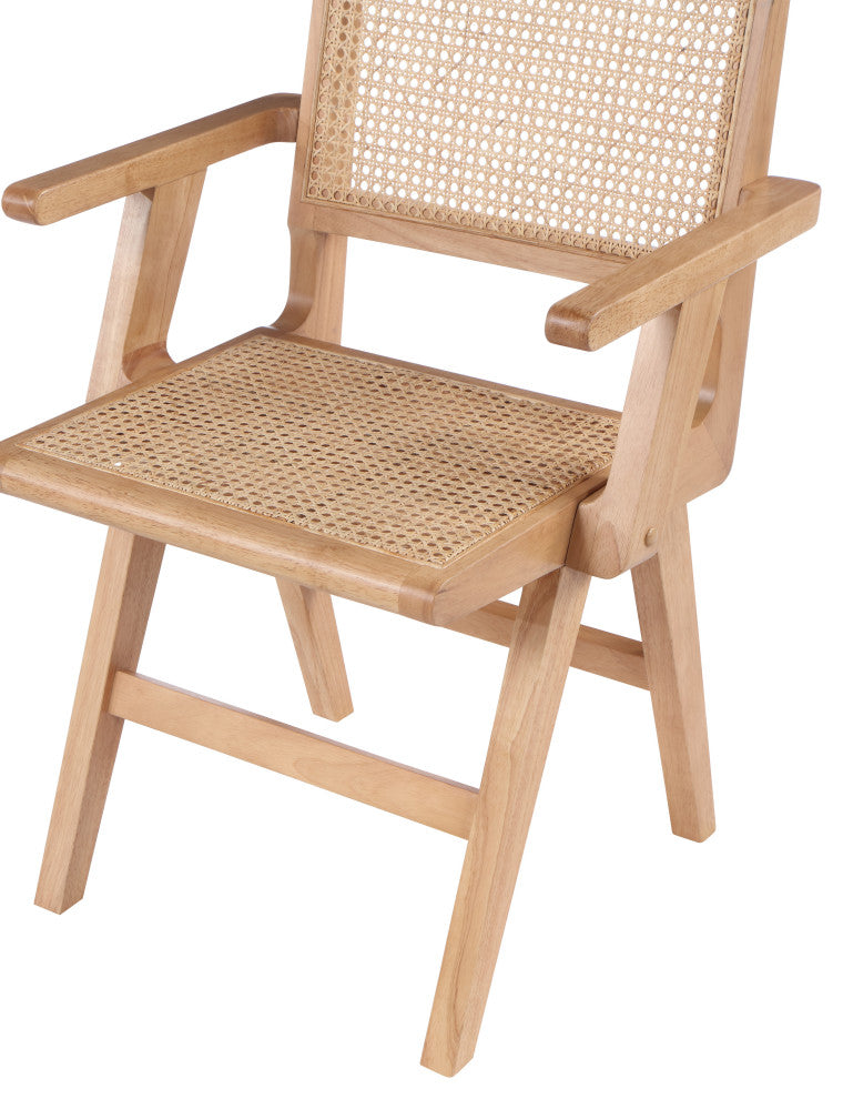 Preston Dining Chair, Set of 2, Natural, Arm Chair