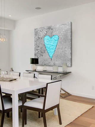 "Heart Found" Painting Print on Wrapped Canvas